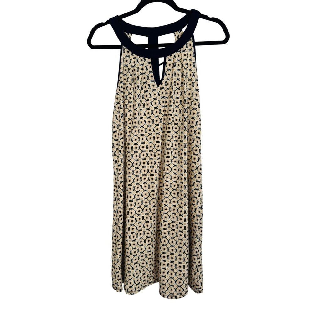 2/$25 Per Seption Concept Medium Geometric Print Sleeveless Dress Lightweight